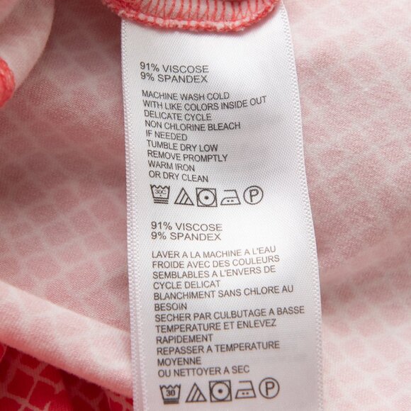 Tommy Bahama Goa Boa Side Twist Dress Sleeveless Midi Tutti Fruiti Coral XL - Picture 4 of 5